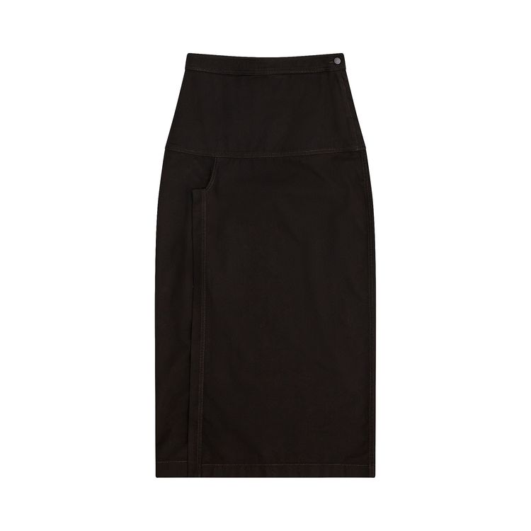 Lemaire Skirt With Slit Black