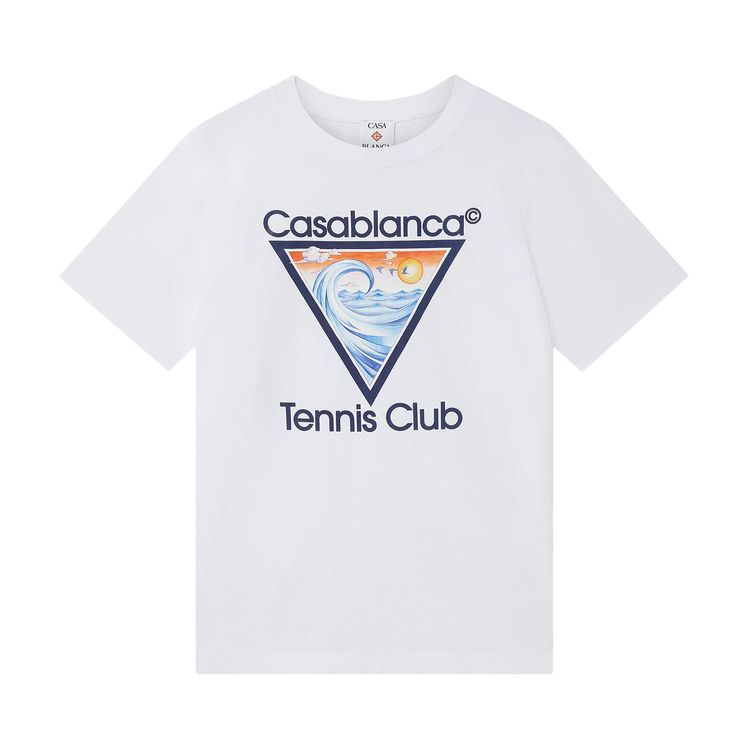 Casablanca Tennis Club Icon T Shirt White