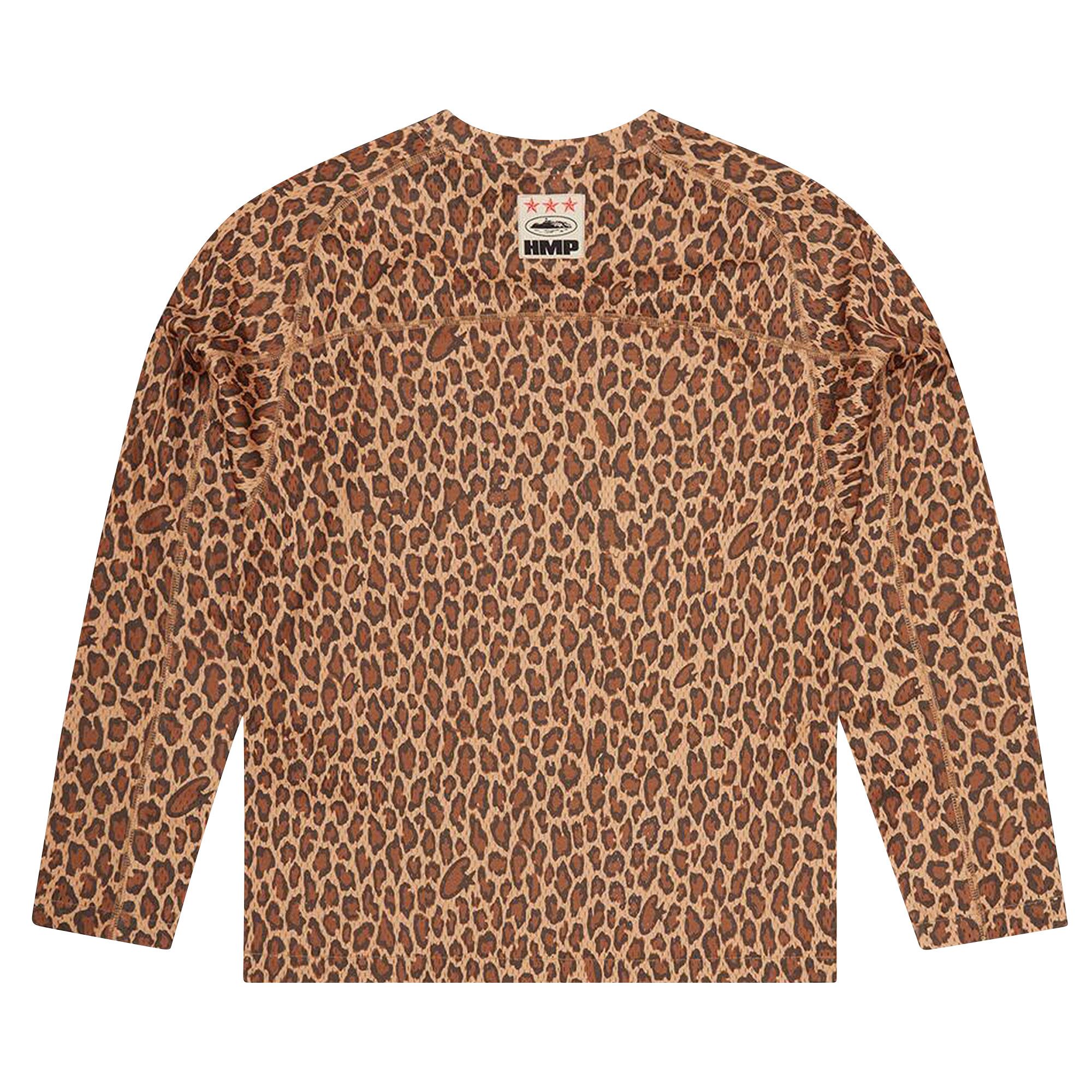 Buy Corteiz Long-Sleeve HMP Mesh Panel Jersey 'Leopard