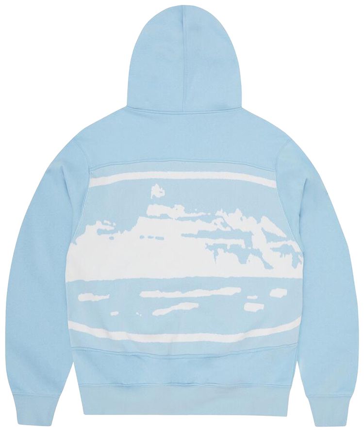 Corteiz Hybrid Jacquard Knit Alcatraz Zip Hoodie Baby Blue