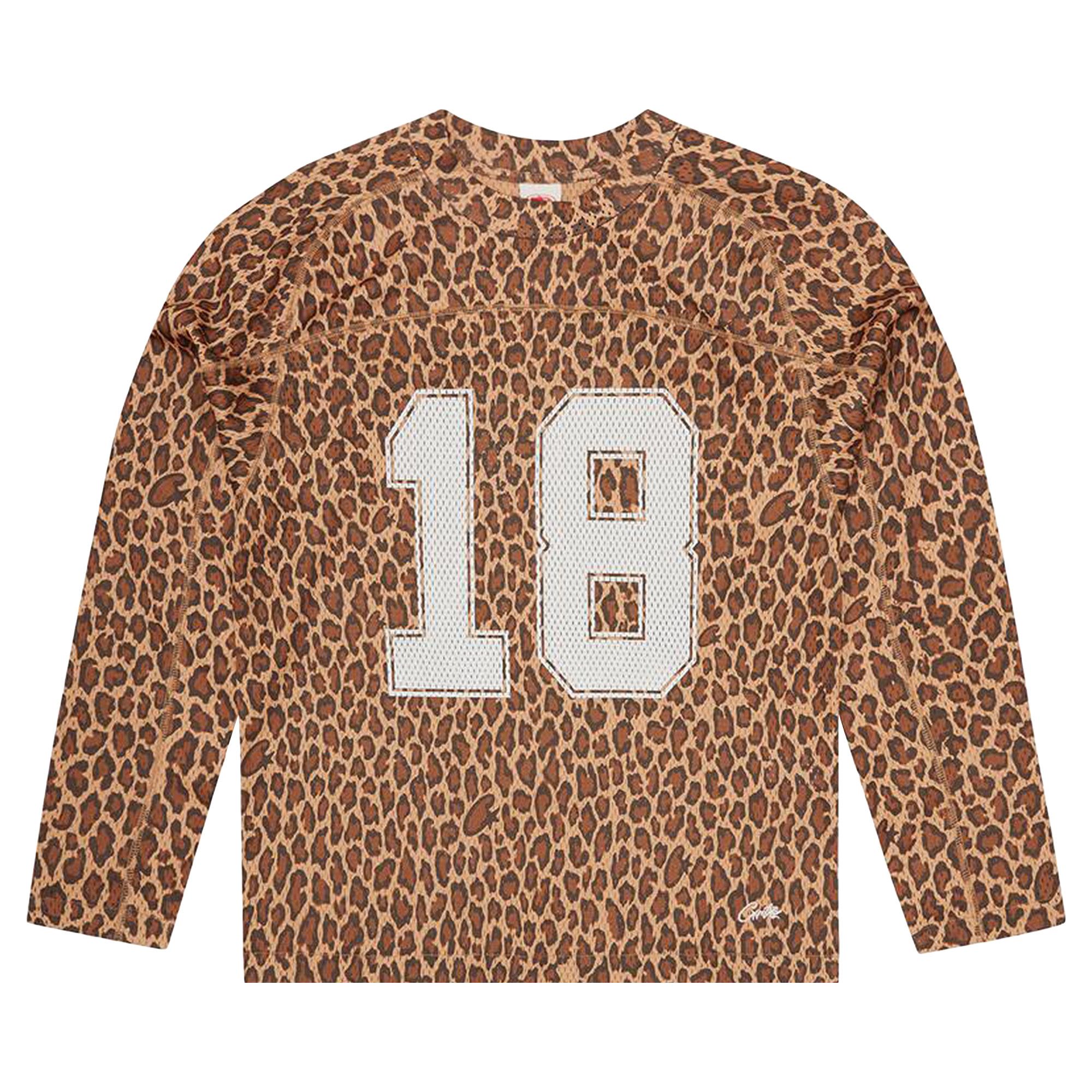 Buy Corteiz Long-Sleeve HMP Mesh Panel Jersey 'Leopard