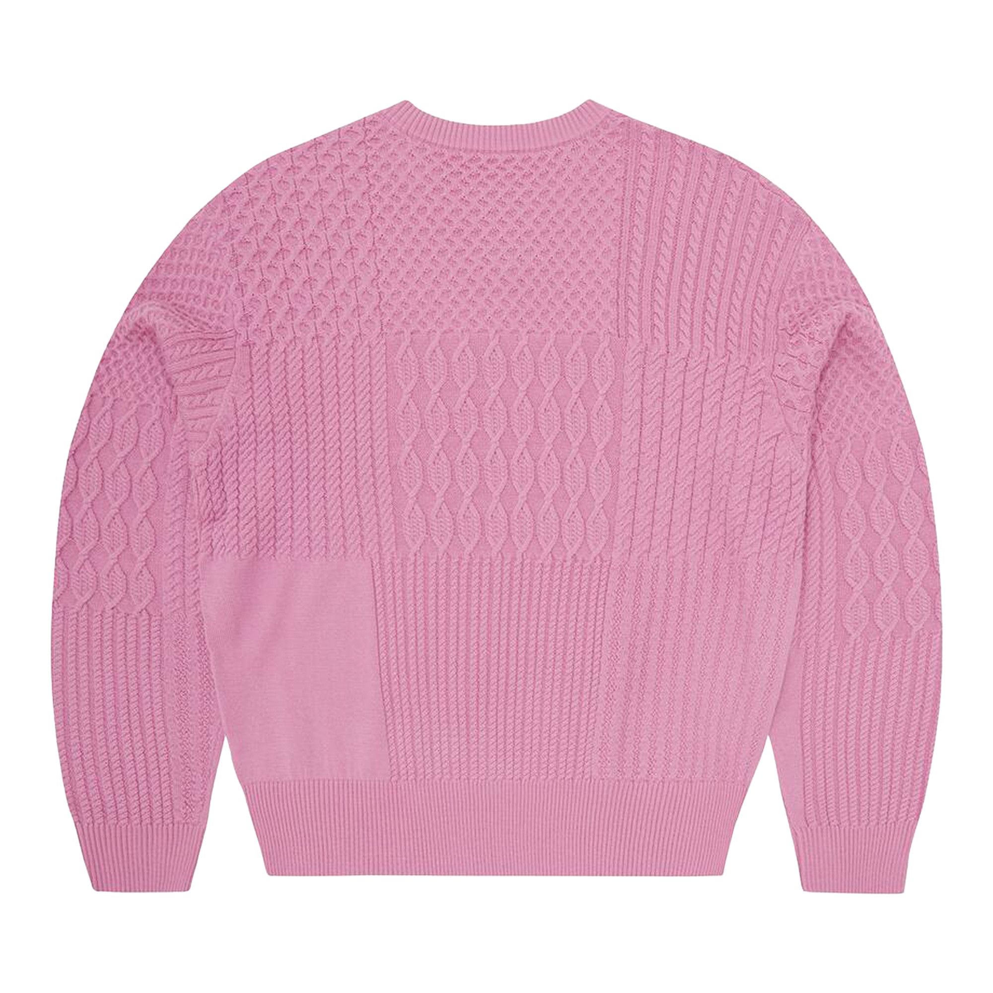 Buy Corteiz Paneled Multi Knit Sweater 'Pink' - 07892