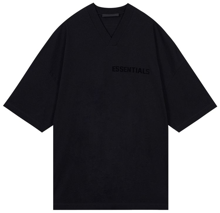 Fear of God Essentials V Neck Tee Jet Black