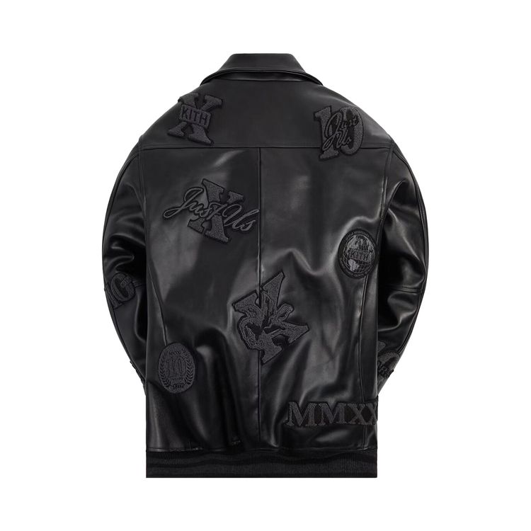 Kith Leather Coaches Jacket Monarch