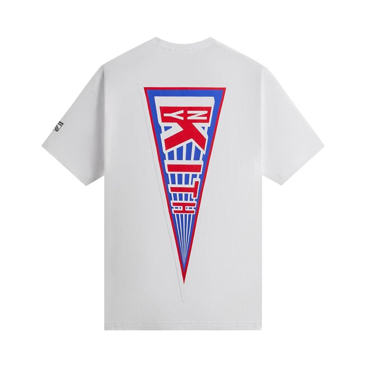 Kith for the New York Rangers Pennant Vintage Tee White