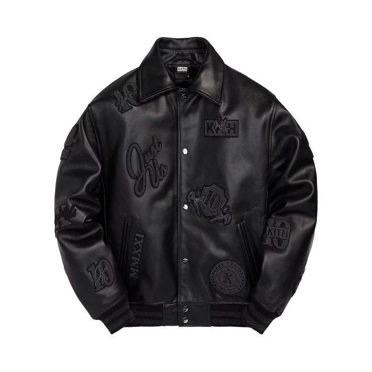 Kith Leather Coaches Jacket Monarch