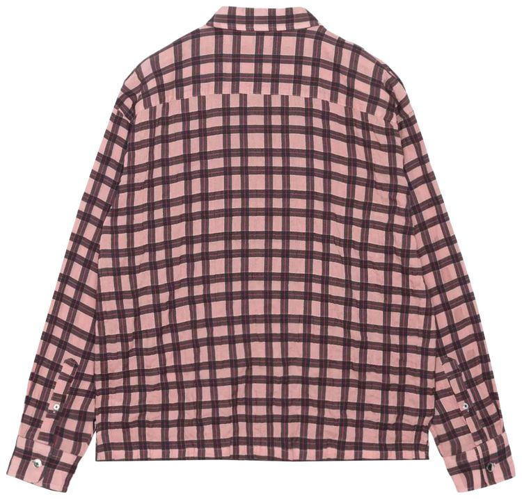 Stussy Sonoma Plaid Shirt Pink
