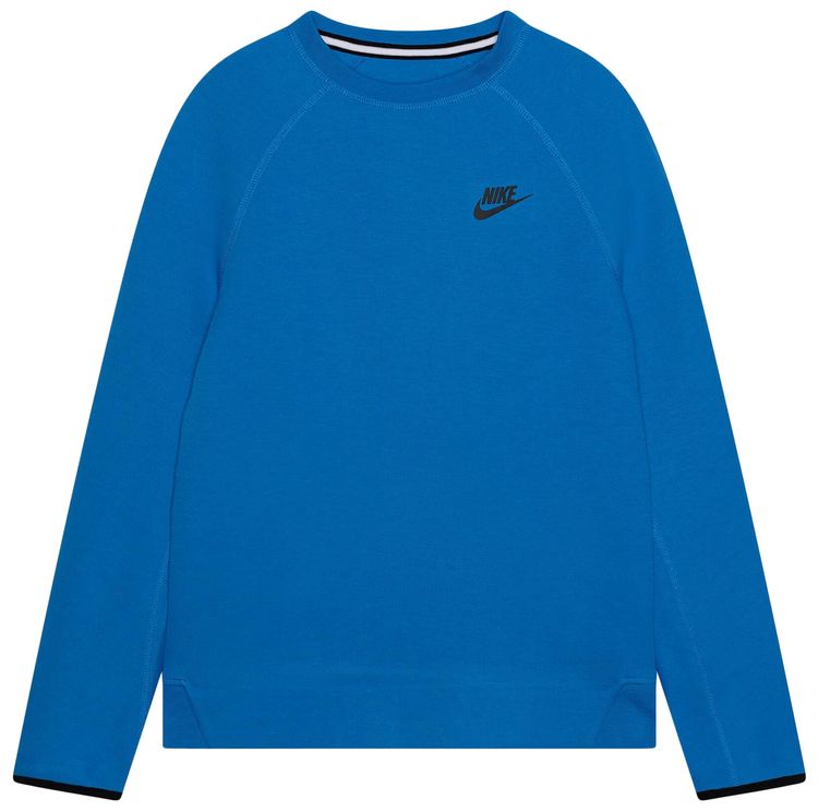 Buy Nike Sportswear Tech Fleece Crew #39 Light Photo Blue/Black #39 FB7916