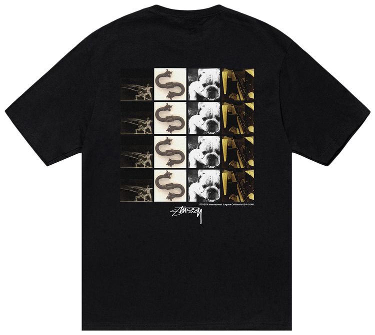 Stussy Grid Tee Black