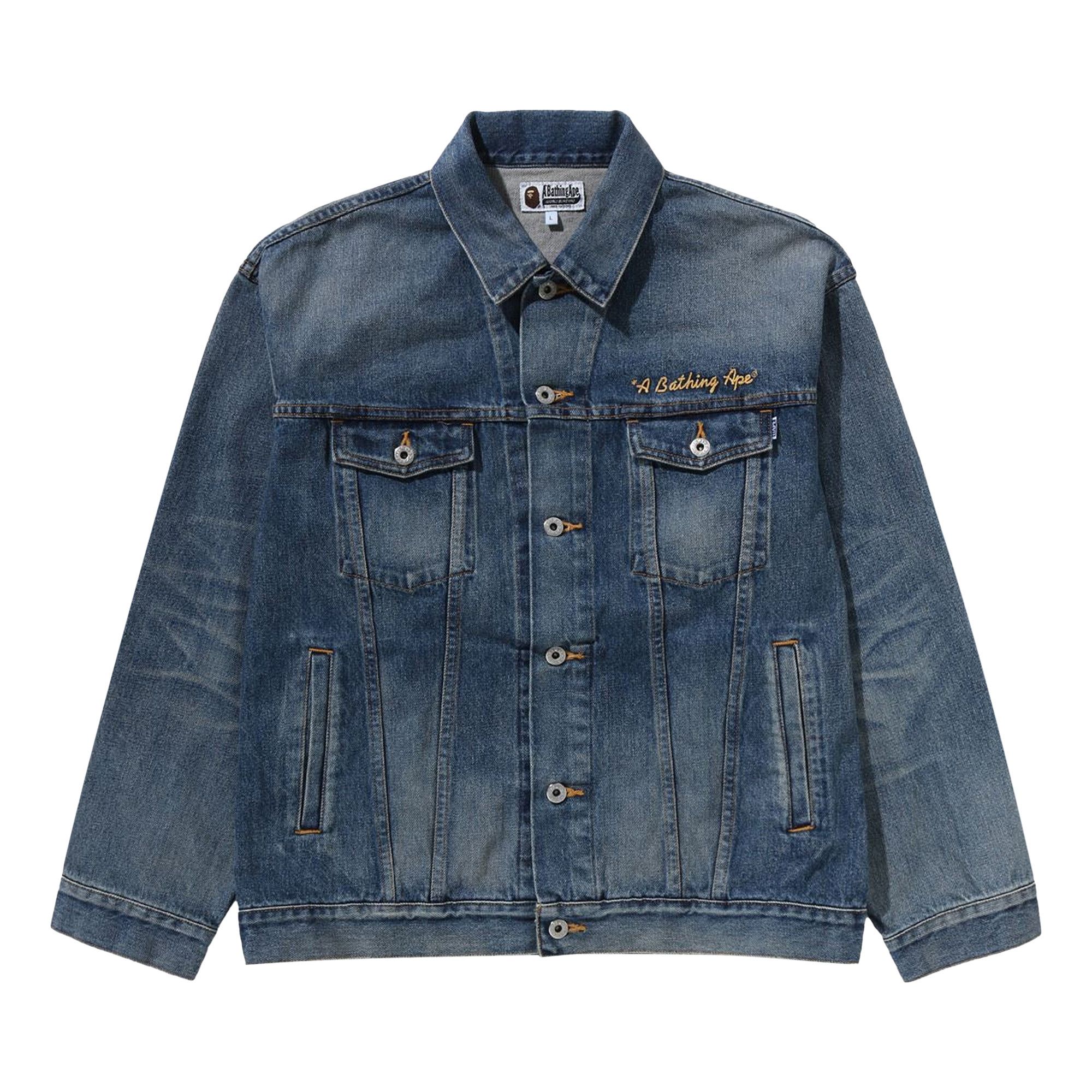 Buy BAPE Damage Denim Jacket 'Indigo' - 1K20 140 013 INDIGO | GOAT