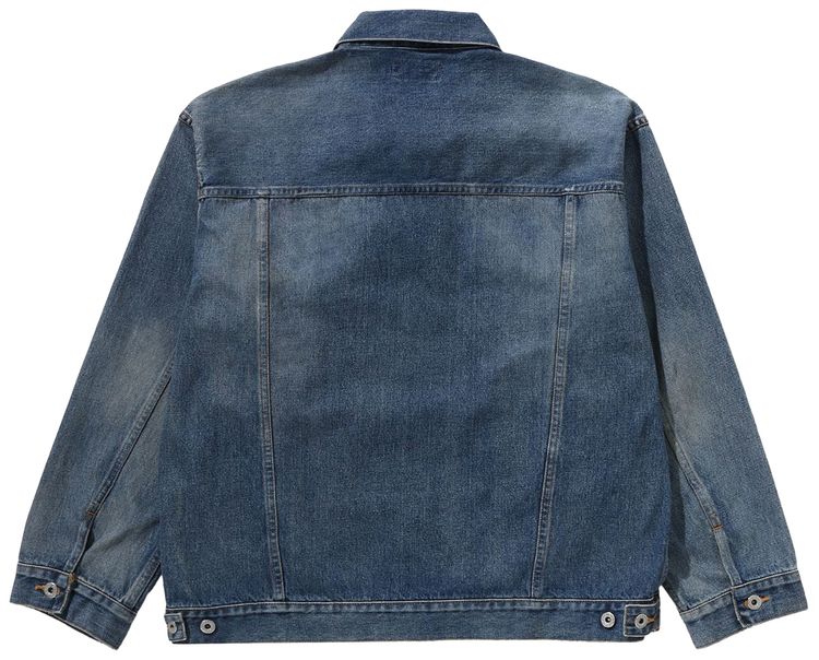 BAPE Damage Denim Jacket Indigo