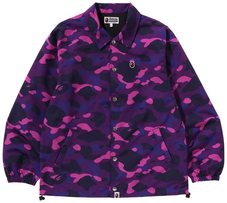 BAPE Color Camo One Point Coach Jacket Purple