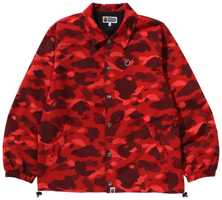 BAPE Color Camo One Point Coach Jacket Red