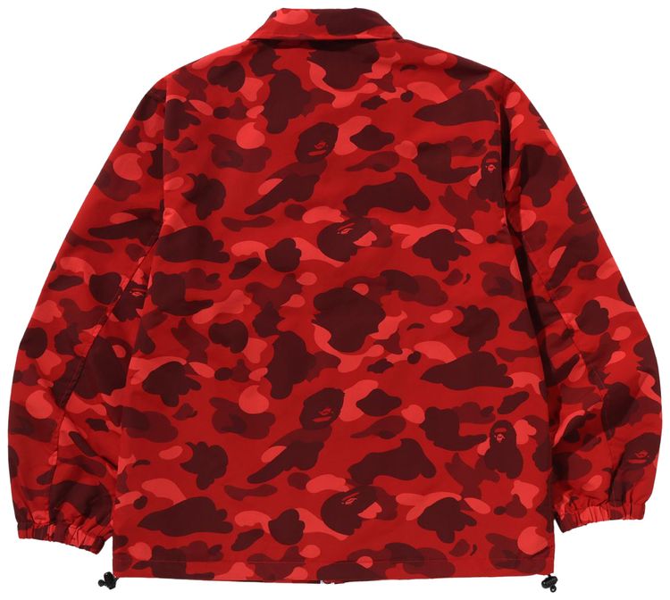 BAPE Color Camo One Point Coach Jacket Red