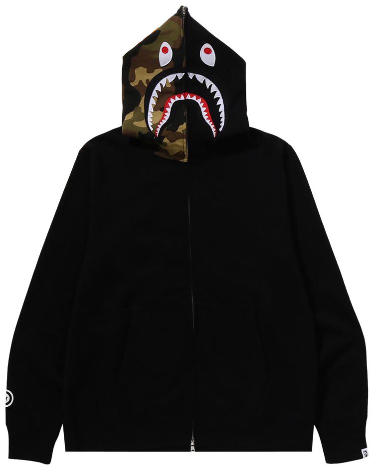 BAPE 1st Shark Full Zip Hoodie Black