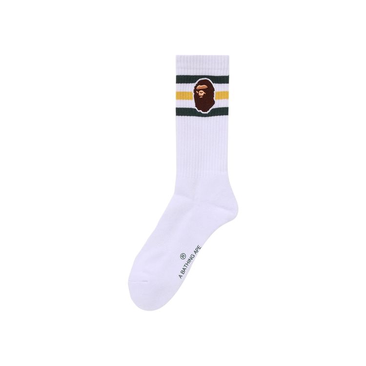 BAPE Ape Head Socks White