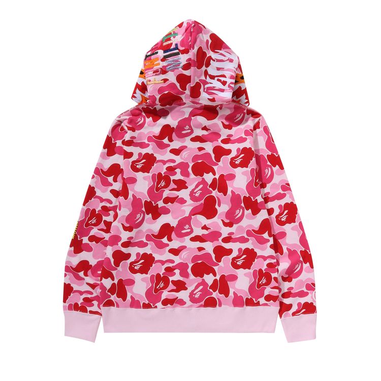 BAPE Camo Tiger Full Zip Hoodie Pink