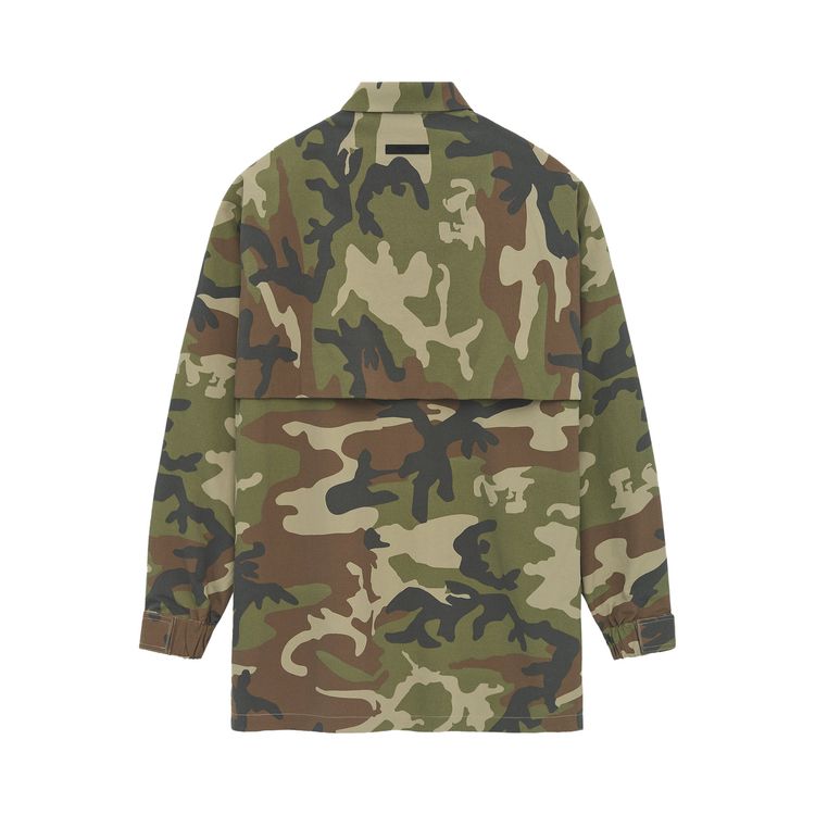 Fear of God Essentials Military Nylon Overshirt Woodland Camo