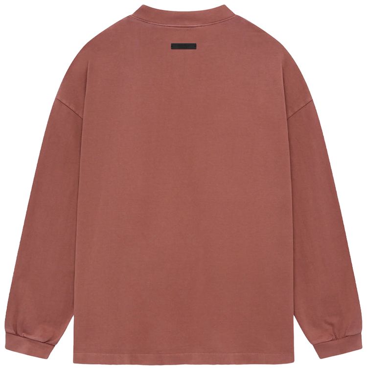 Fear of God Essentials Heavy Long Sleeve Tee Crimson