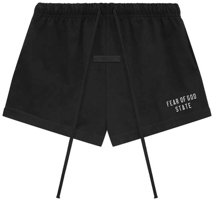 Fear of God Essentials Heavy Jersey Running Shorts Black