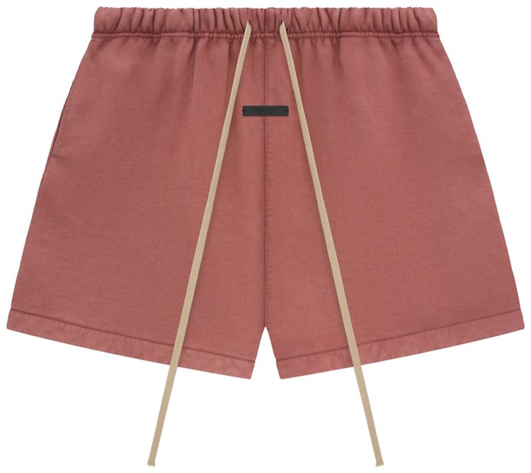 Fear of God Essentials Heavy Fleece Soccer Short Crimson