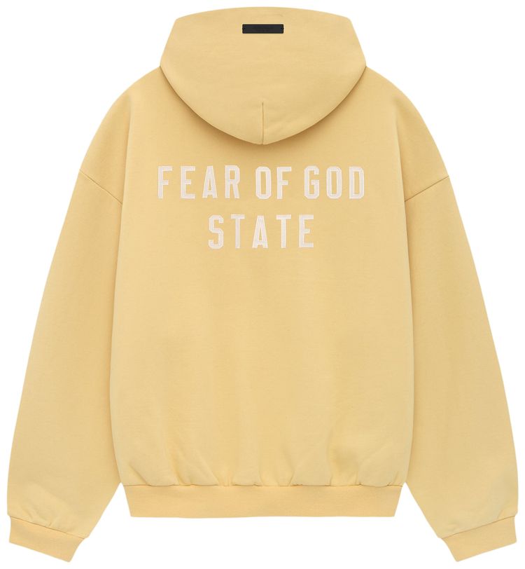 Fear of God Essentials Heavy Fleece Full Zip Hoodie Amber