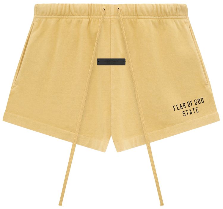 Fear of God Essentials Heavy Jersey Running Shorts Amber