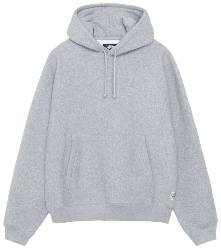 Stussy Fleece Raglan Hoodie Grey Heather
