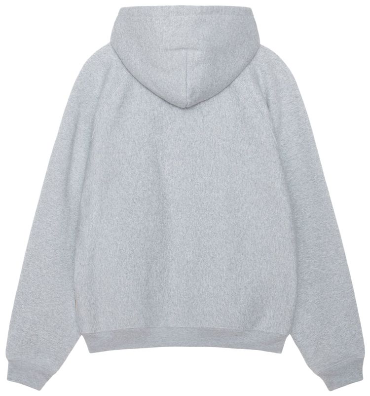Stussy Fleece Raglan Hoodie Grey Heather