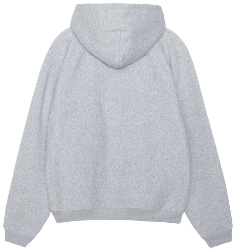 Stussy Raglan Zip Hoodie Grey Heather