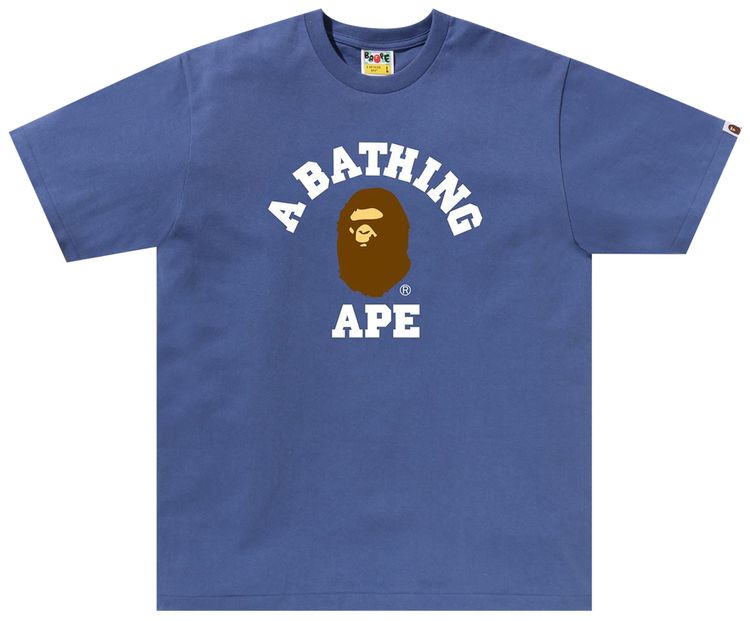 BAPE College Tee Navy 2025
