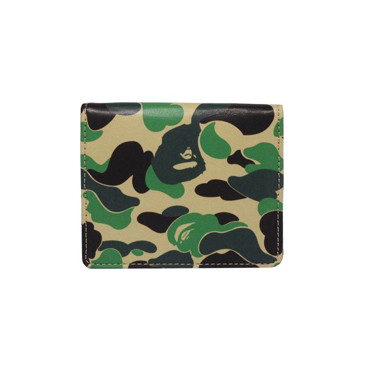BAPE ABC Camo Coin Case Green