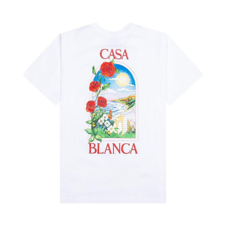 Casablanca La Days Printed T Shirt White