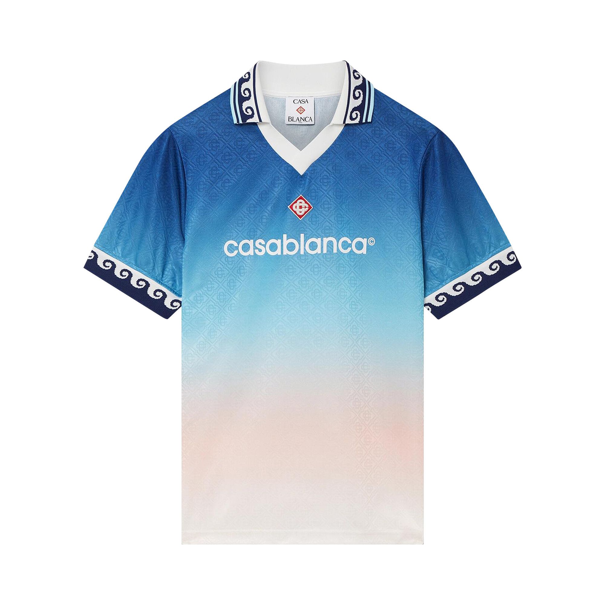 Buy Casablanca Short-Sleeve Football Shirt 'Blue Gradient