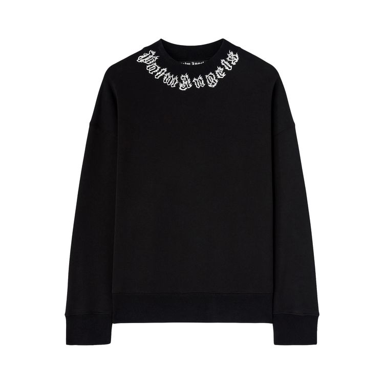 Palm Angels Neck Logo Crew BlackOff White