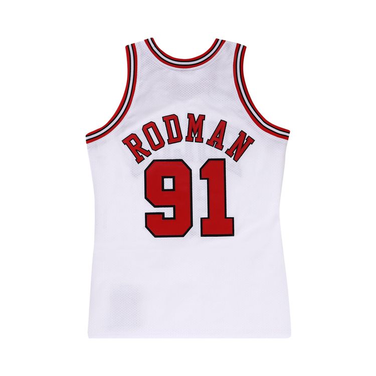 Mitchell  Ness NBA Authentic Chicago Bulls Finals 1997 Dennis Rodman Jersey White