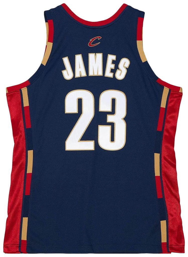 Mitchell  Ness NBA Authentic Cleveland Cavaliers 2008 Lebron James Jersey Navy