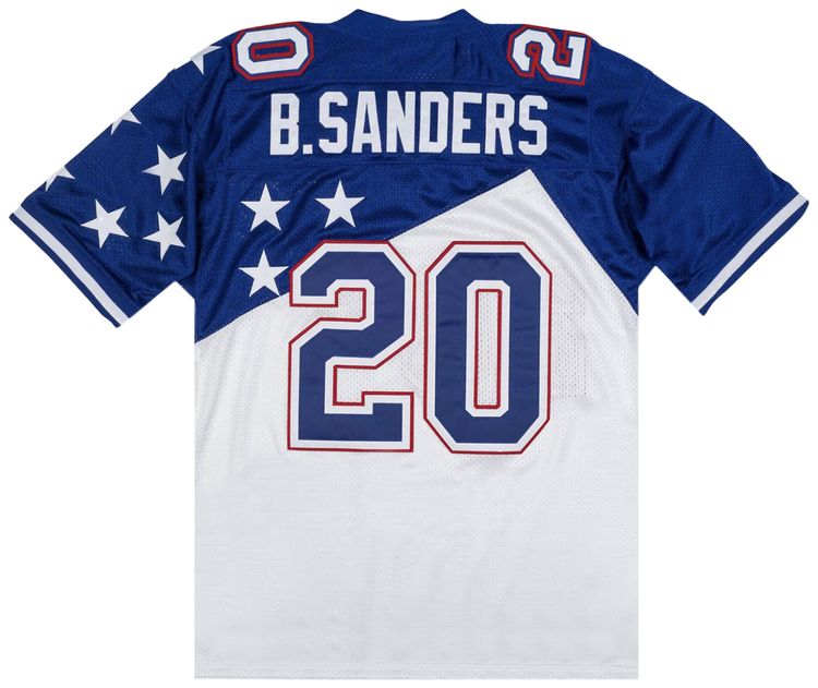 Mitchell  Ness NFL Authentic NFC 1994 Barry Sanders Jersey WhiteRoyal