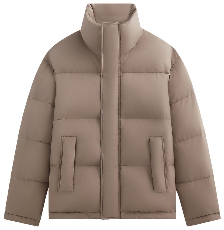 Kith 101 For Auralee Finx Polyester Chambray Down Coat Moon Rock