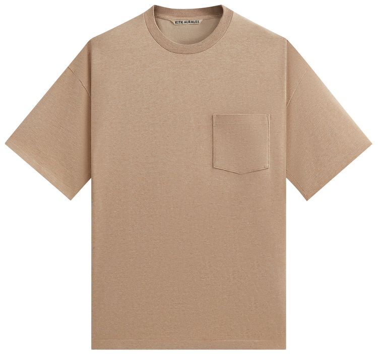 Kith 101 For Auralee Luster Plaiting Tee Almond Heather