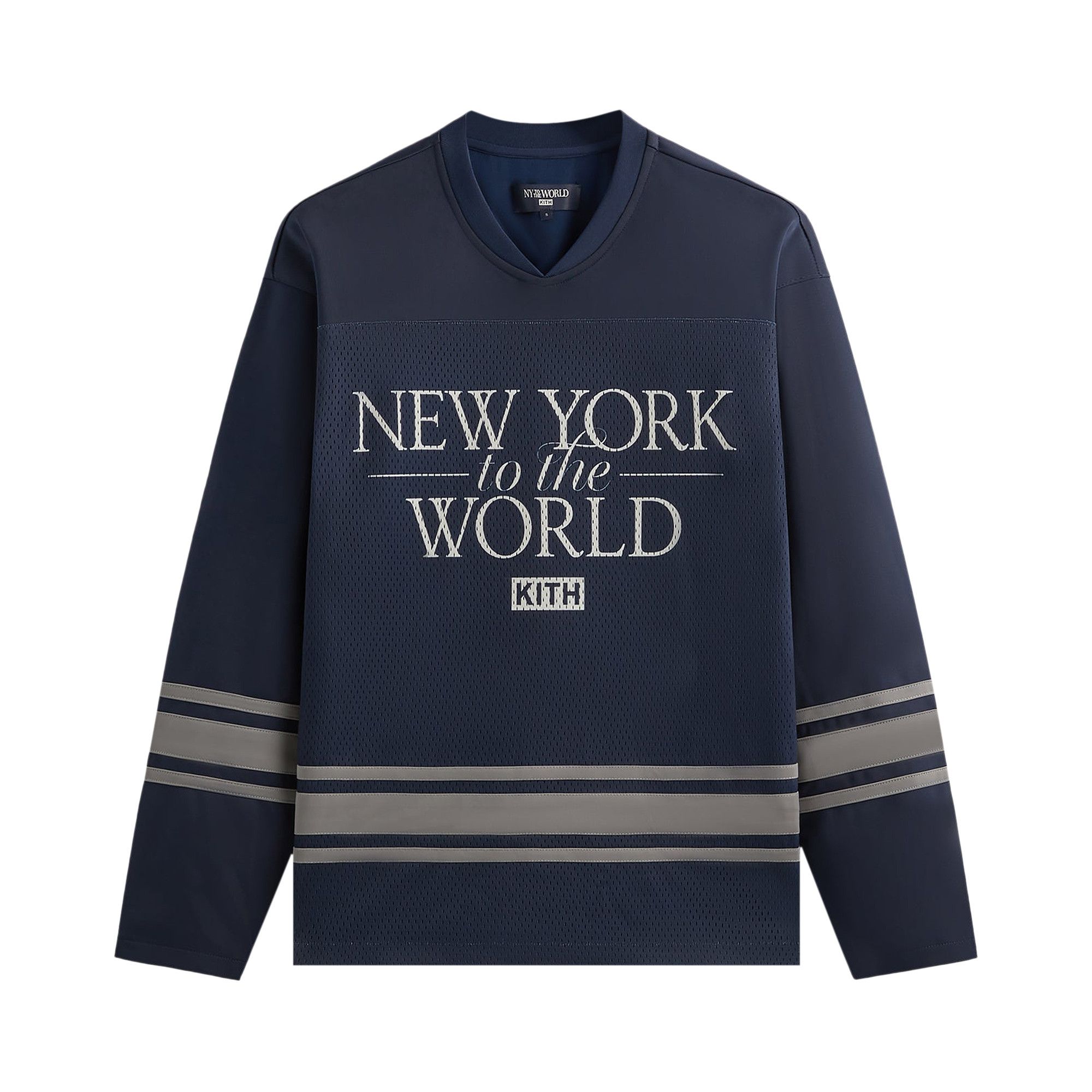 Buy Kith NY to the World Big Apple Malik Long Sleeve Mesh Jersey