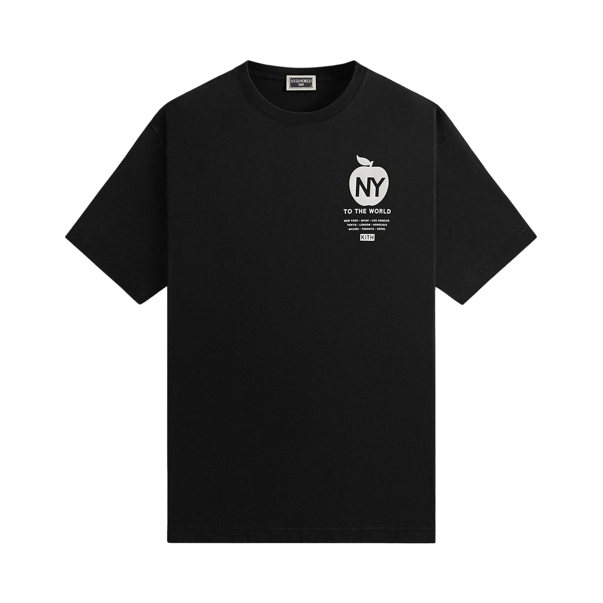 Buy Kith NY to the World International Tee 'Black' - KHM032406 001