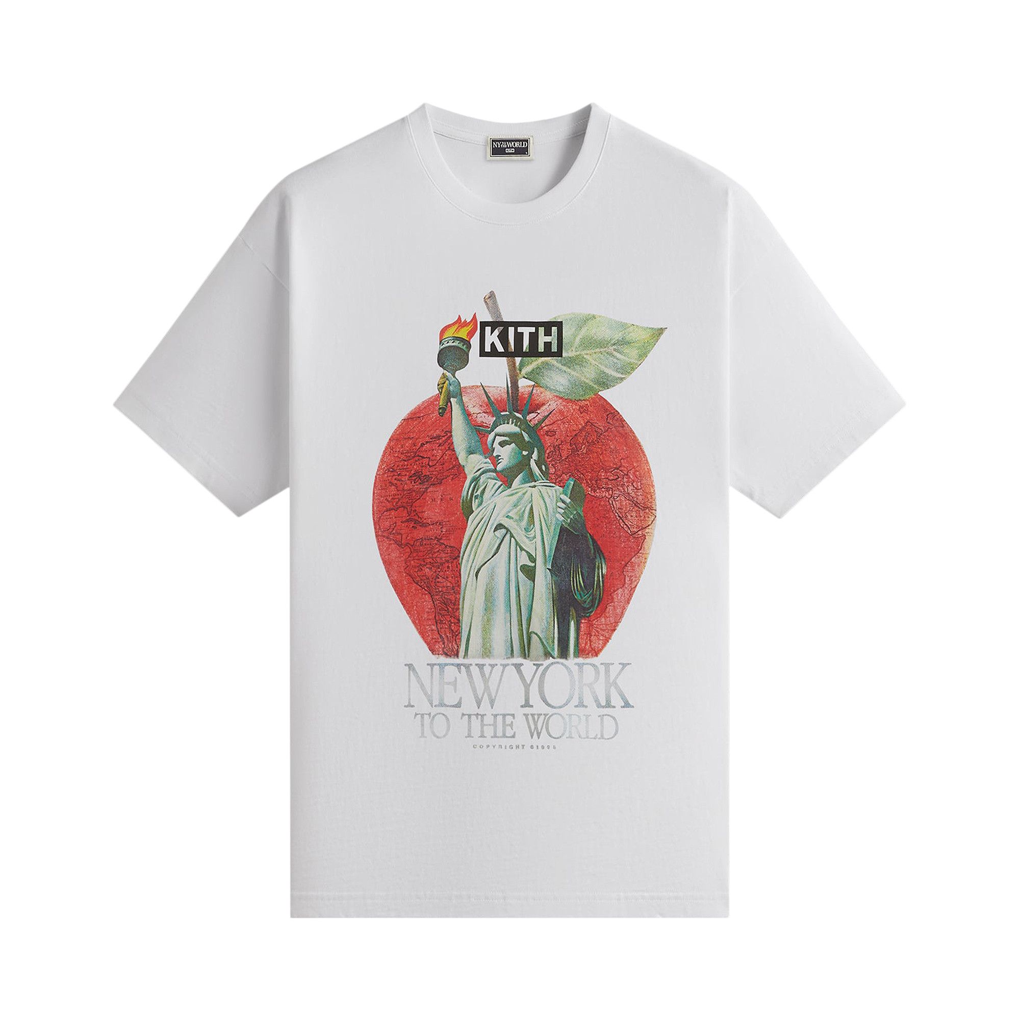 Buy Kith NY to the World Liberty Apple Vintage Tee 'White