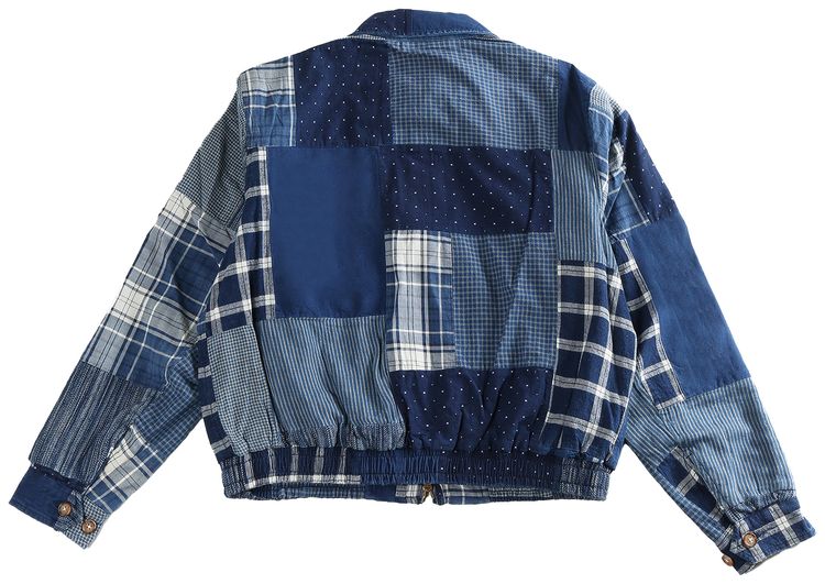 Polo Ralph Lauren Patchwork Unlined Windbreaker Coat Indigo