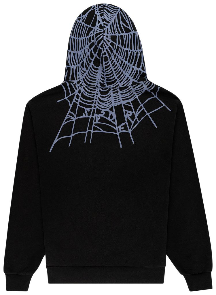 Sp5der Heavy Web Hoodie Black