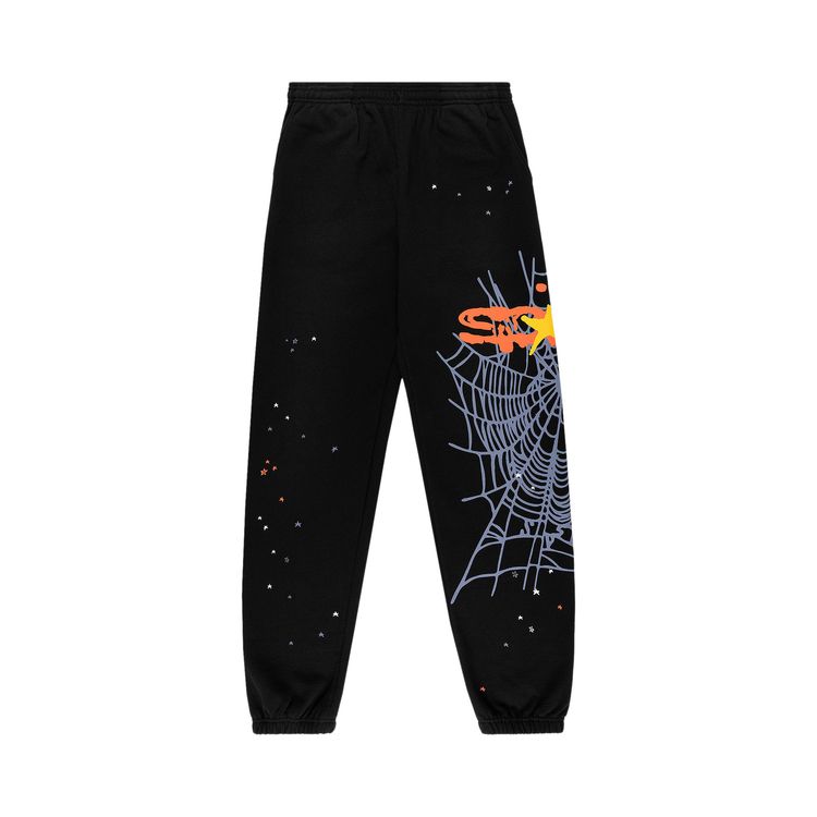Sp5der Heavy Web Sweatpant Black