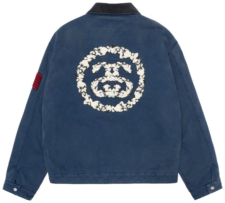 Stussy x Denim Tears Canvas Jacket Blue