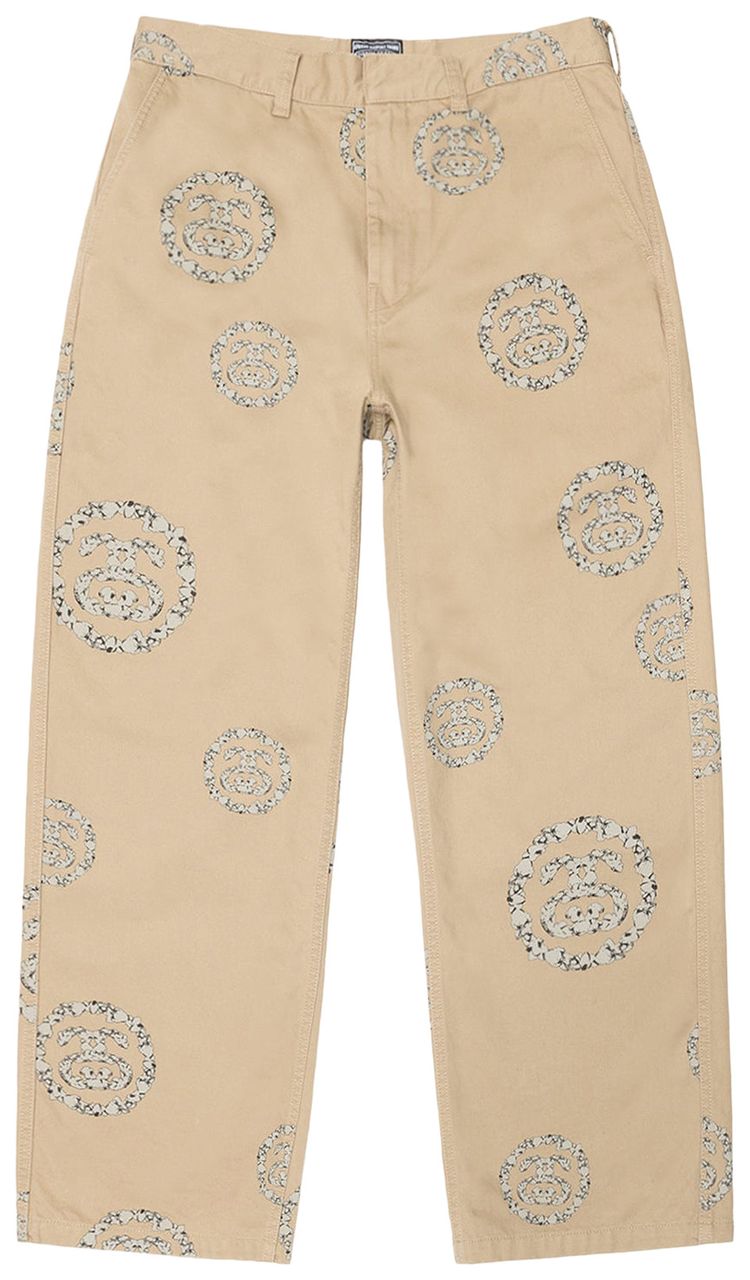 Stussy x Denim Tears SS Wreath Chino Pants Khaki