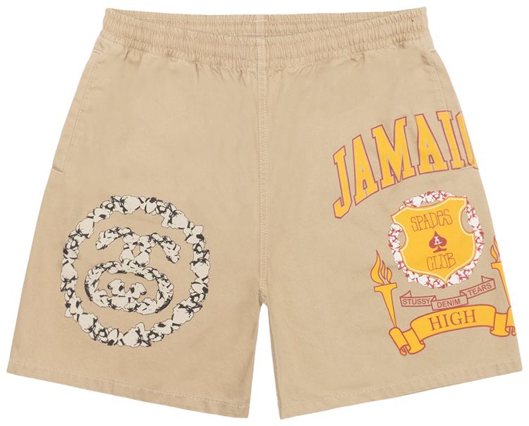 Stussy x Denim Tears Gym Short Khaki