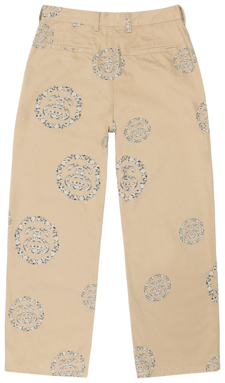 Stussy x Denim Tears SS Wreath Chino Pants Khaki